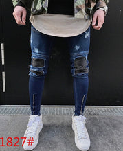 Load image into Gallery viewer, 2018 New Fashion Men Jeans European High Street Motorcycle Biker Jeans Men Hip Hop Jeans Men