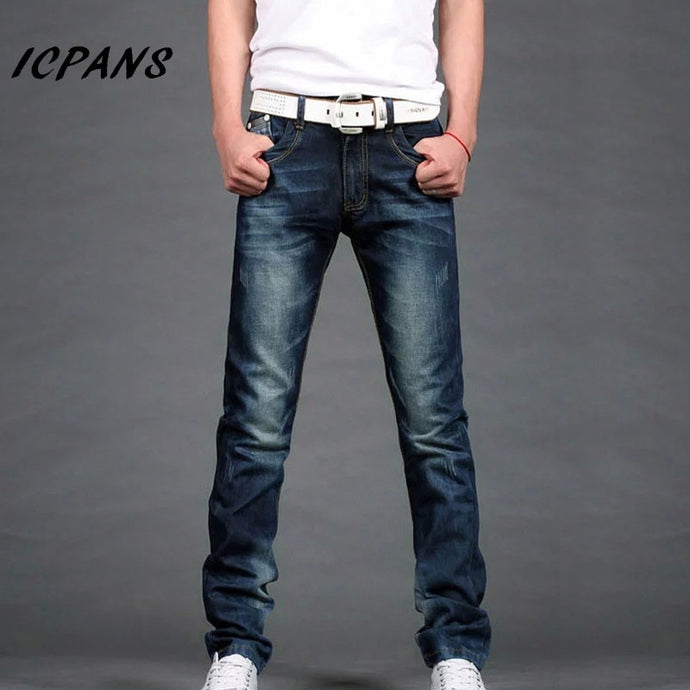 ICPANS Skinny Jeans Men Classic Straight Mens Jeans Denim Jeans Men Fashion Long Trousers Brand Clothes jeans for men